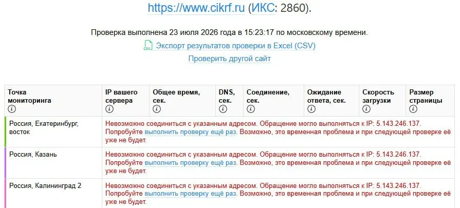 Ресурс Центральной избирательной комиссии стал недоступен одновременно у пользователей в разных странах в день публикации деклараций кандидатов в Госдуму. Официальных разъяснений от регулятора пока нет.