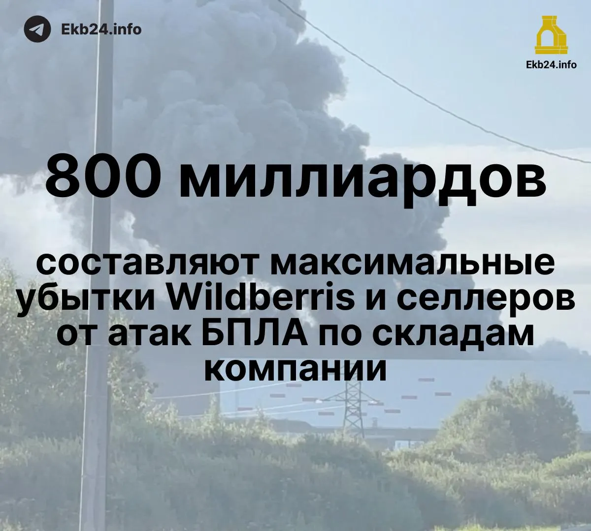 Атаки дронов повредили инфраструктуру маркетплейса, уничтожив часть товара и нарушив поставки. По данным экспертов, общий ущерб — 600–800 млрд руб.; выплаты по страховым и госпрограммам пока не выплачены.